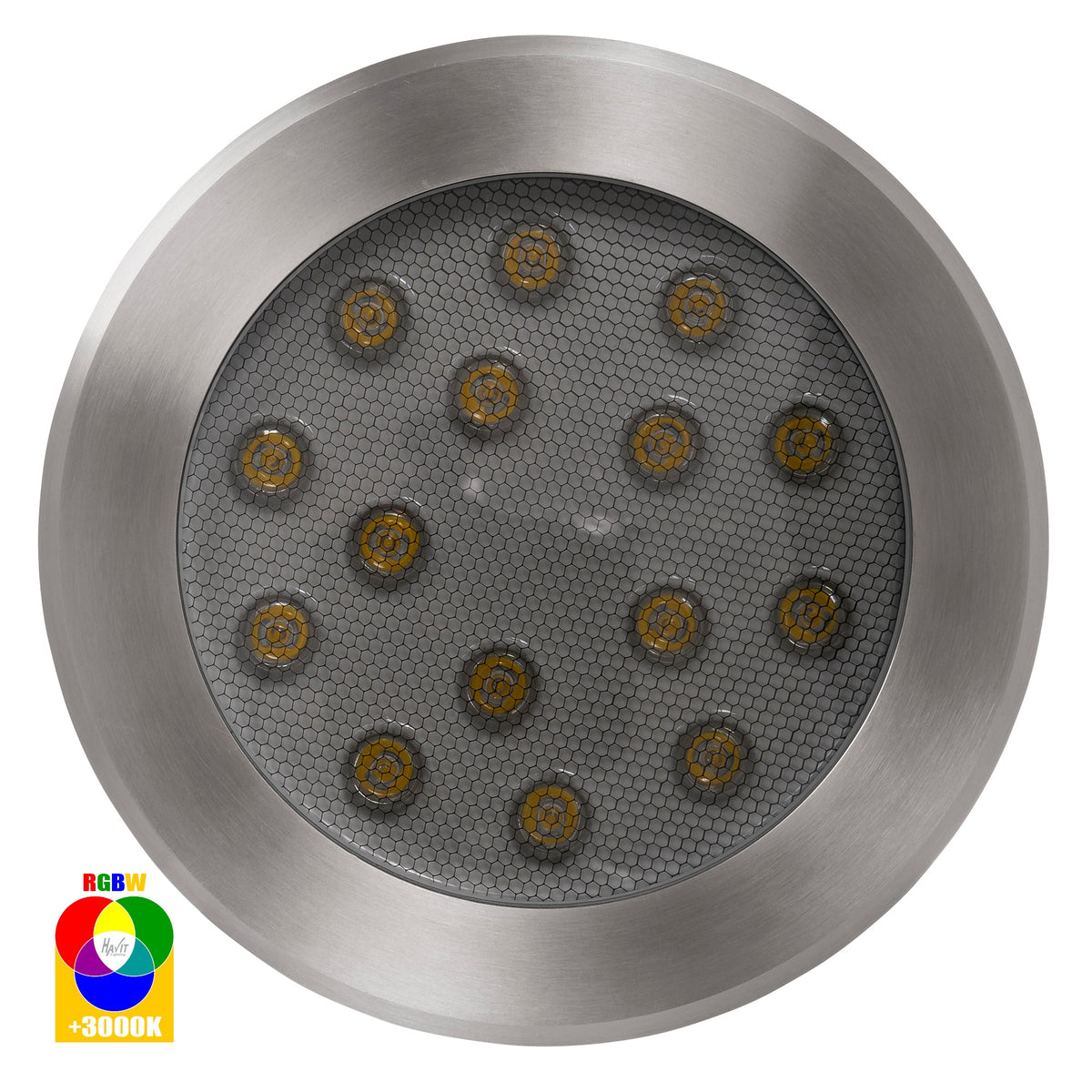 Split 316 Stainless Steel 18w RGBW LED Inground Light - HV1845RGBW