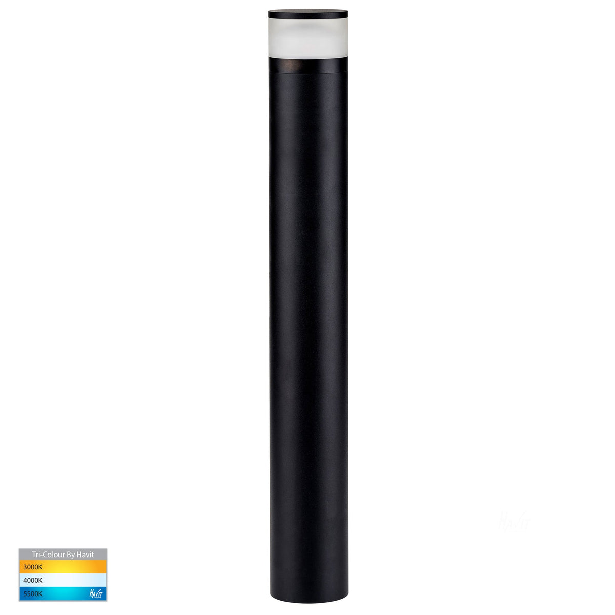 Highlite Black LED Bollard Light - HV1626T-BLK-24V