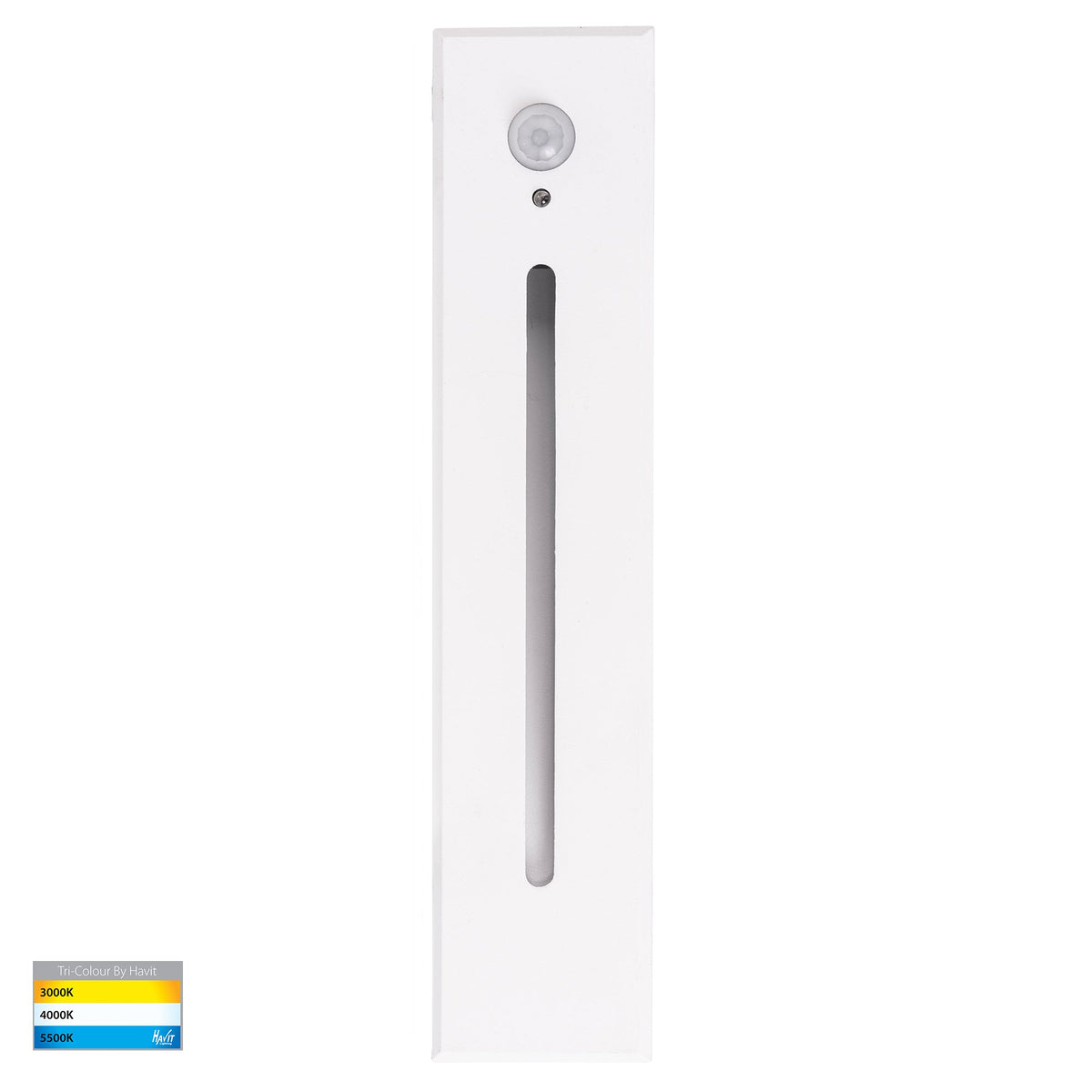 Paso White Recessed LED Step Light with Sensor - HV3106T-WHT-240V-PIR