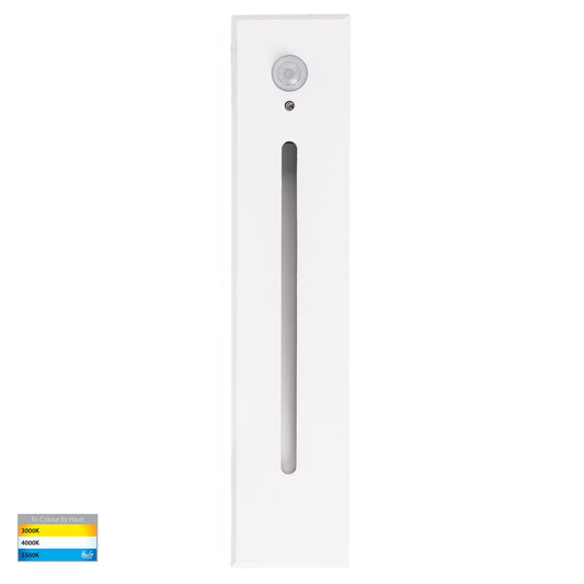 Paso White Recessed LED Step Light with Sensor - HV3106T-WHT-240V-PIR