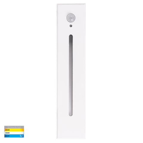Paso White Recessed LED Step Light with Sensor - HV3106T-WHT-240V-PIR