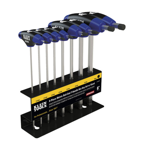 Klein Tools A-JTH68MB 8 Pc 6In Metric Ball-End Journeyman T-Handle S - ARCK Electrical Wholesale Supplies