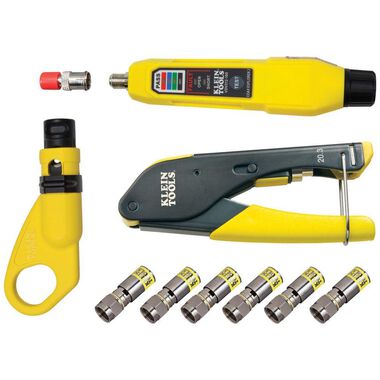 Klein Tools A-VDV002-818 Coax Install And Testing Kit W/Connctrs - ARCK Electrical Wholesale Supplies