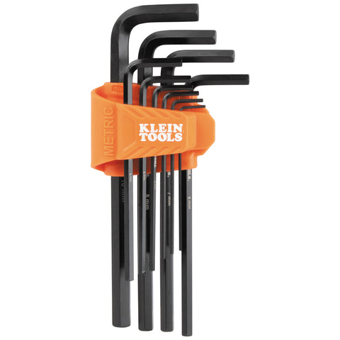 Klein Tools Long Hex Key Set, Metric, 10-Piece- A-LS10M