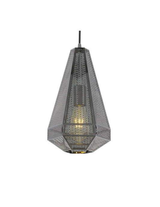 Magnus 1 Light Pendant Large - Gunmetal - MAGNUS PE35-GM - ARCK Electrical Wholesale Supplies
