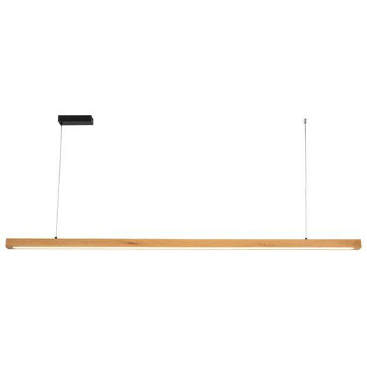 NATURAL TIMBER WOODEN LINEAR CEILING PENDANT LIGHT - MPLS002NAT-L - ARCK Electrical Wholesale Supplies