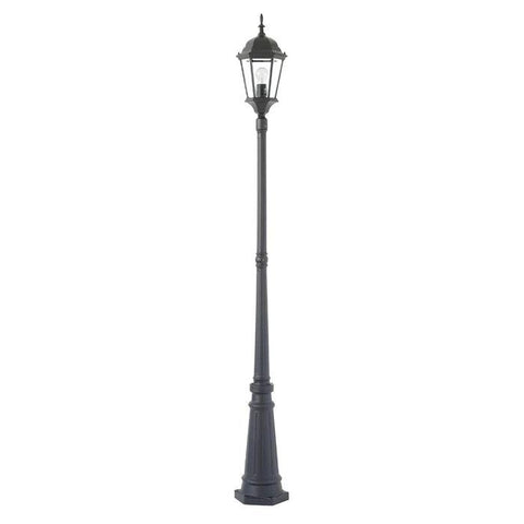 Yarra 1 Light Post+Post Top Black - MX7391P-BLK