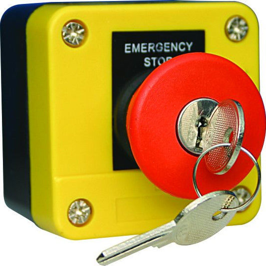 Push Button - 1 Mushroom Key - PB5-M184 - ARCK Electrical Wholesale Supplies