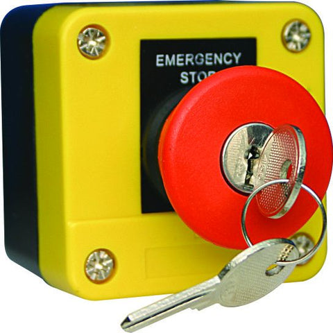 Push Button - 1 Mushroom Key - PB5-M184 - ARCK Electrical Wholesale Supplies