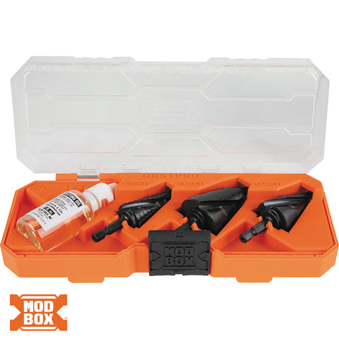 Klein Tools A-QRSTSPRO 3Pce Prem Elects Quick Rls Step Bit Kit - ARCK Electrical Wholesale Supplies