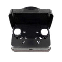 Weatherproof IP65 Power Point Slimeline Black - P2DWS/B