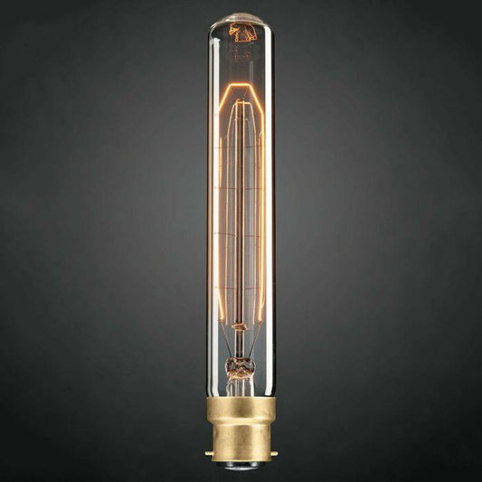 Tubular Vintage Filament Globe B22 Bayonet - W9B2211