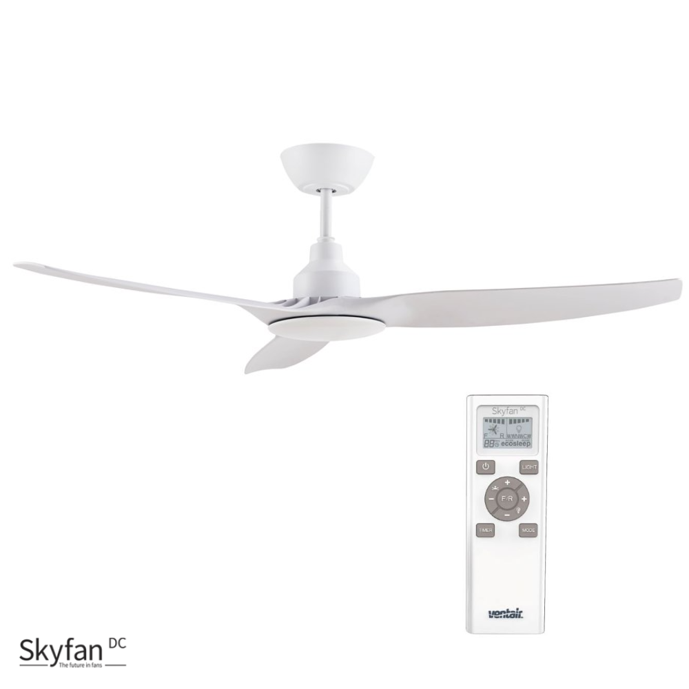 SKYFAN 48"/1200mm glass fibre - SKY1203WH-L - ARCK Electrical Wholesale Supplies