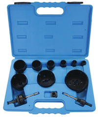 12 PIECE HIGH SPEED STEEL BI-METAL HOLESAW KIT - 16mm to 92mm - WATR9595M