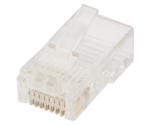 RJ45 8 Pin Flat Stranded Connector (10 Pack) - 0688FST-X