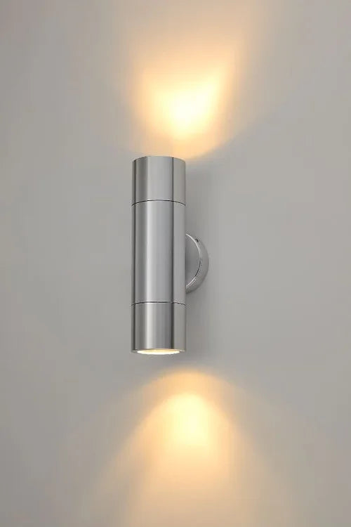 Up & Down Adjustable Wall Light Titanium with 2x8w GU10 Globes - 2122T