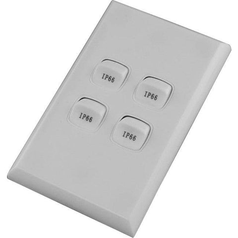 4 Gang Weatherproof Switch IP66 - S4WP