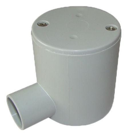 PVC-1 Way Deep J/Box Grey 25mm - JBD-25G/1