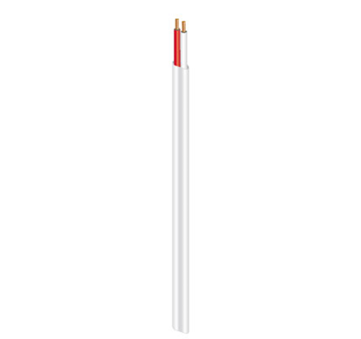 2.5mm Twin Active - Red and White (100 meters roll) - SRF2025AV-100WH