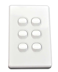 NLS 6 GANG SWITCH 10 AMP ' CLASSIC' STYLE ' - 30670NLS