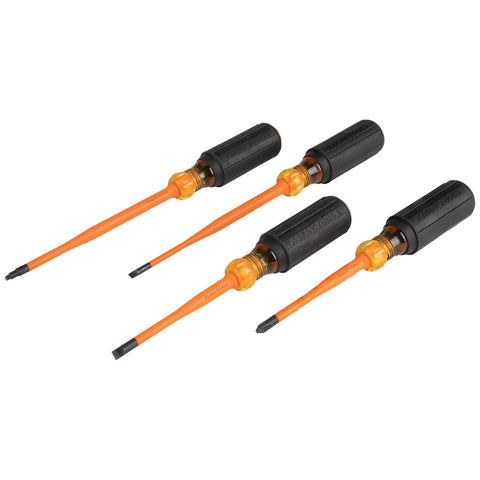 4-PIECE SLIM-TIP INSULATED S/DRIVER SET A-33734INS