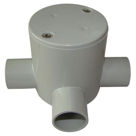 PVC-3 Way Deep J/Box Grey 25mm - JBD-25G/3