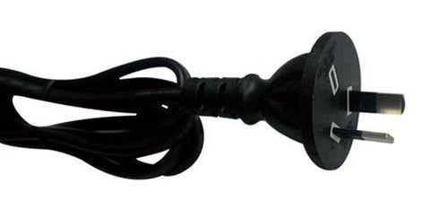 2pin Power cord with plug Moulded 10A Twin Core - Grey 0.75mm - 40026NLS