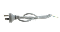 3pin Power cord with plug 1.7mtr 15A 2 Core & Earth - Grey 1.5mm - 40039NLS