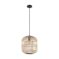 Bordesley Pendant Light Natural Beach Style Large - 43216N