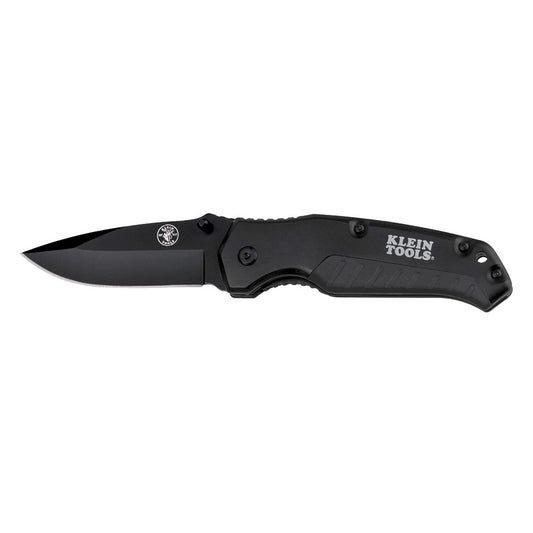POCKET KNIFE BLACK DROP POINT BLADE A-44220