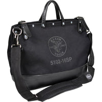 16IN BLK CNVS BAG WITH SHOULDER STRAP A-510216SPBLK