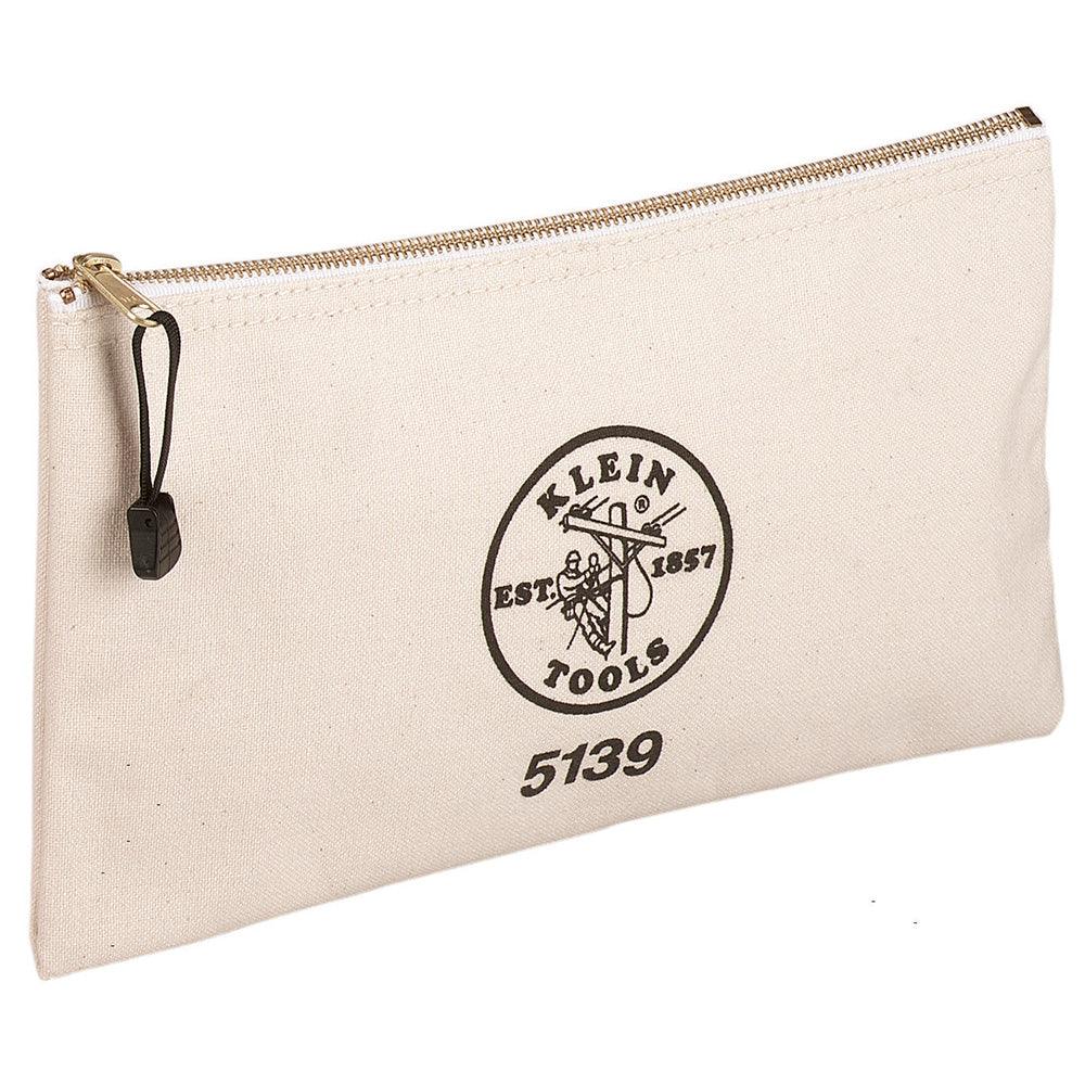ZIPPER BAG CANVAS NATURAL A-5139