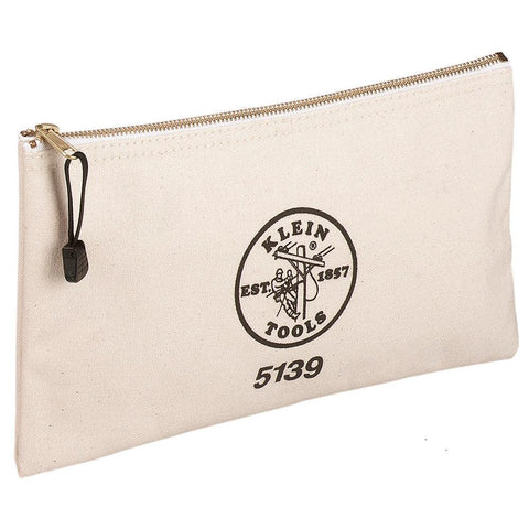 ZIPPER BAG CANVAS NATURAL A-5139