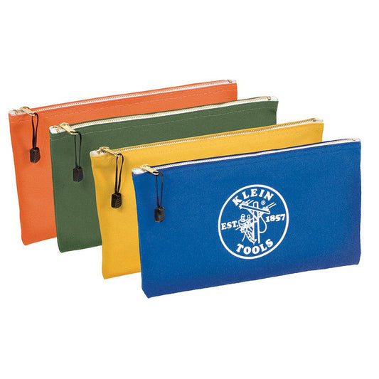 4-PK ZIPPER BAGS - ASST COLOURS A-5140