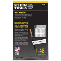 WIRE MARKERS  BLACK NUMBERS 1  48 A-56250