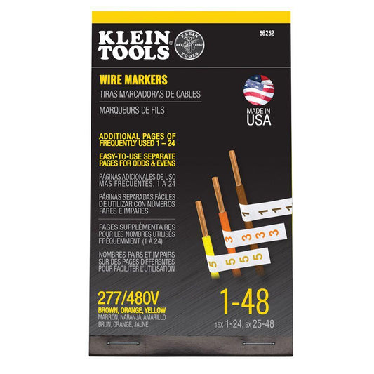 WIRE MARKERS  277/480V BROWN  ORANGE A-56252 - ARCK Electrical Wholesale Supplies