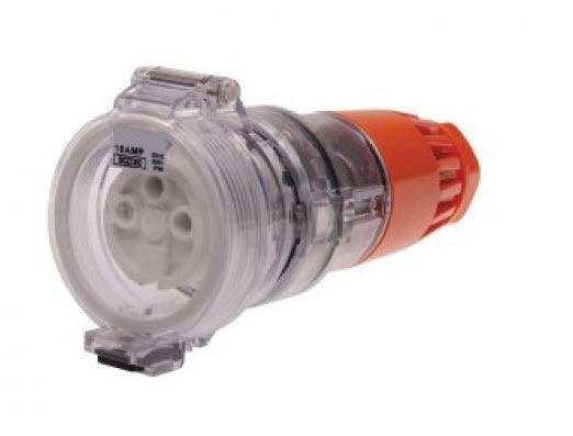 3 ROUND PIN 20AMP EXTENSION SOCKET IP66 - 30524NLS
