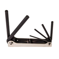 FOLDING HEX KEY SET, 6 KEY, METRIC SIZES A-70580