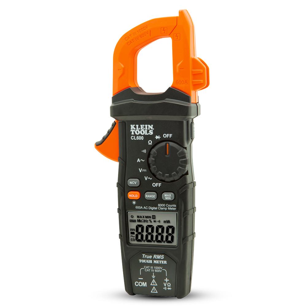 Digital Clamp Meter - AC, Auto-Ranging, 600 A - A-CL600