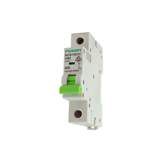 Circuit Breaker 1 Pole 250V ac. 40amp C Curve Breaking capacity 6kA - MCB1640C