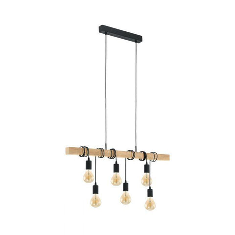 Townshend Ultra Modern Timber Pendant Light - 95499