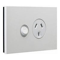 CLIPSAL SATURN ZEN SINGLE POWERPOINT (WHITE) - Z4015-ZW