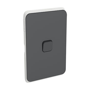 Clipsal Iconic 1 Gang Switch Skin Anthracite - 3041CAN