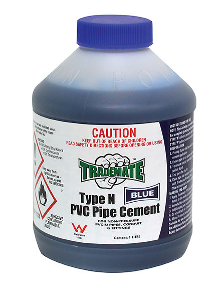 PIPE CEMENT PVC - BLUE TYPE N 250ML - A5421 - ARCK Electrical Wholesale Supplies