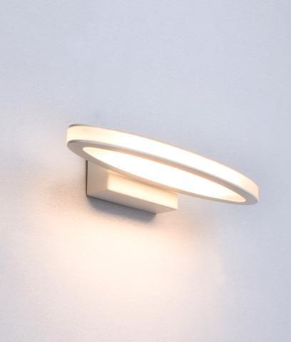 WALL Int City S/M 6W OVAL Matt Wh 3K IP20 Frosted Diff 460 Lm - ATHENSG2 - ARCK Electrical Wholesale Supplies