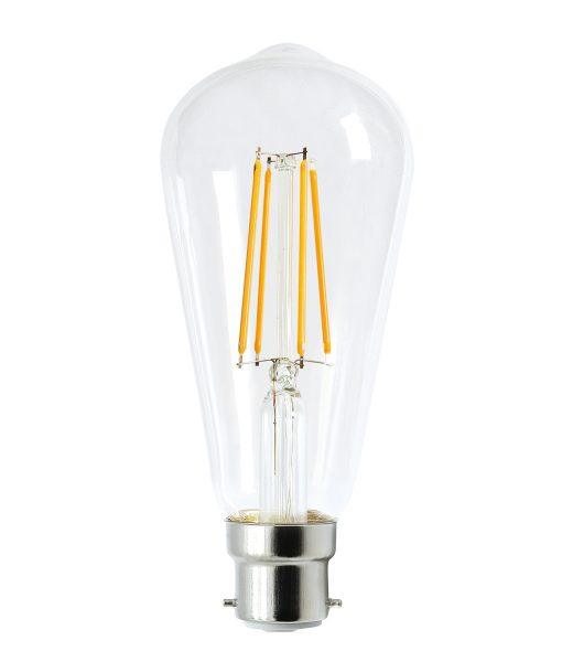 ST64 Pear Shape LED Filament Dimmable Globes (8W)