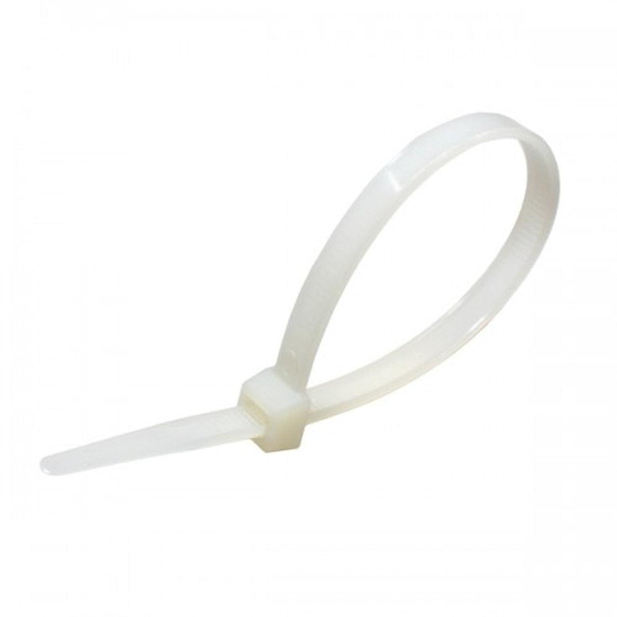 Cable Tie Nylon190x4.8mm Natural (100/pkt) - TIE185W