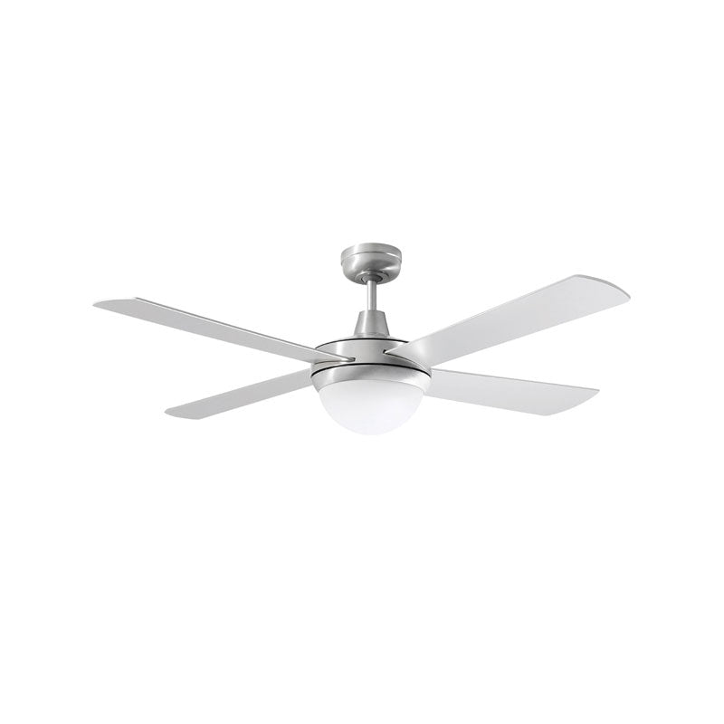 Lifestyle AC 52" Ceiling Fan With Twin E27 Light Brushed Aluminium - DLS1344B
