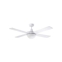 Lifestyle AC 52" Ceiling Fan With Twin E27 Light White - DLS1344W
