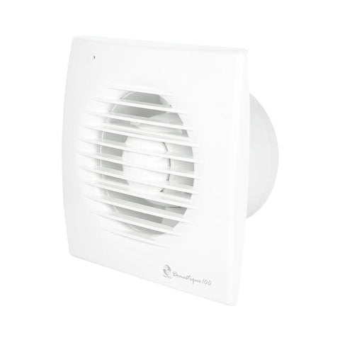 Fantech 155mm x 155mm Flush Mounted Square Exhaust Fan (100mm Duct) - DOM-100